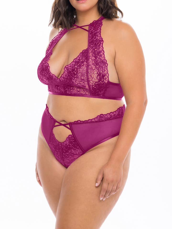 Festival Fuchsia ABRIELLE 2PC BRA SET for wholesale on Faire2
