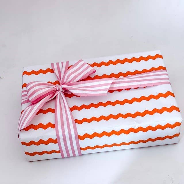 70 cm x 100 m rollen ONDULINA oranje voor wholesale door CHIC&PAPER