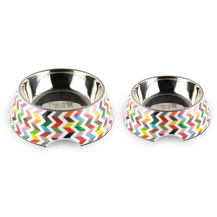 French Bull - Wholesale Pet Bowl - Cat/Dog - Ziggy White Small Pet Bowl3