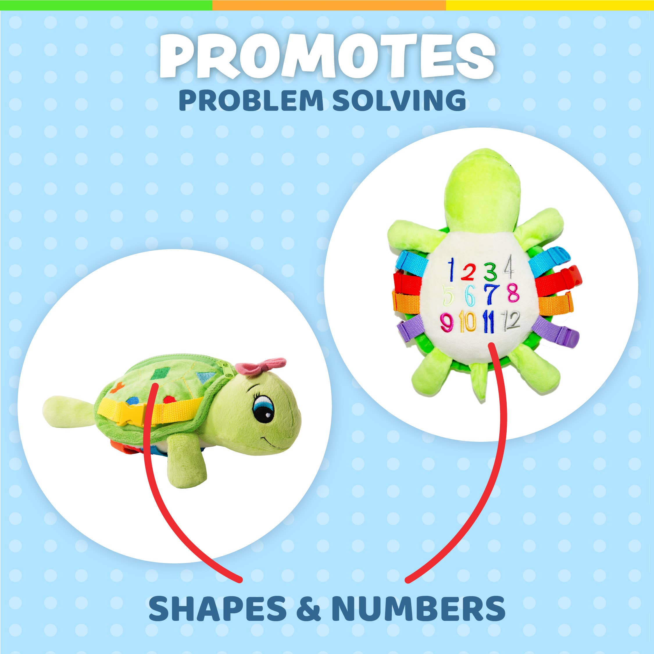 Buckle Toys – Großhandel Kuschel-/Plüschtier – Kind & Baby – Belle Schildkröte3