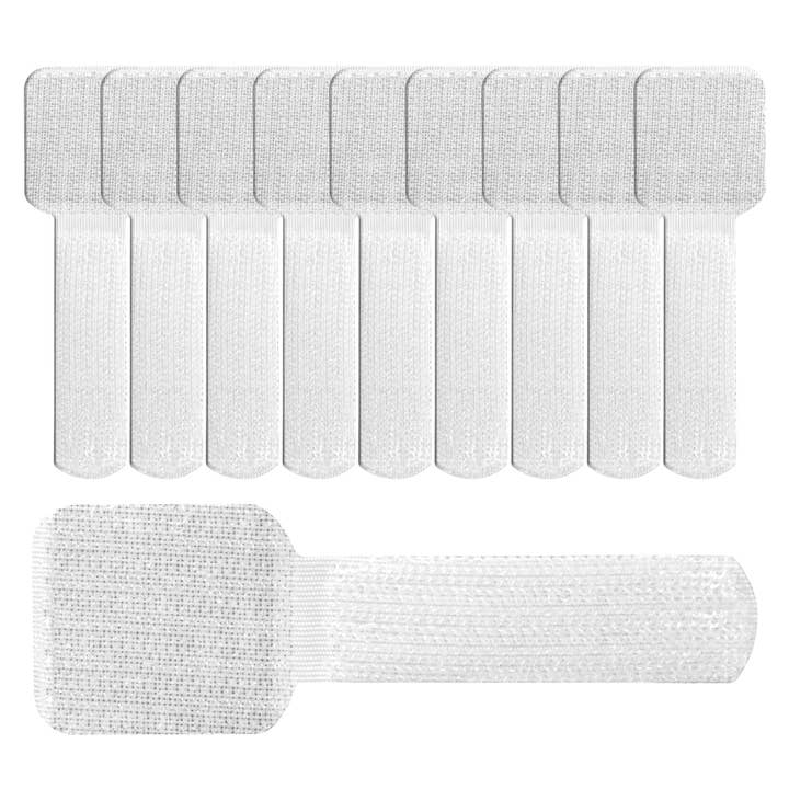LABEL THE CABLE - Wholesale Cord Holder - LTC WALL STRAPS (50 Pcs - White)7