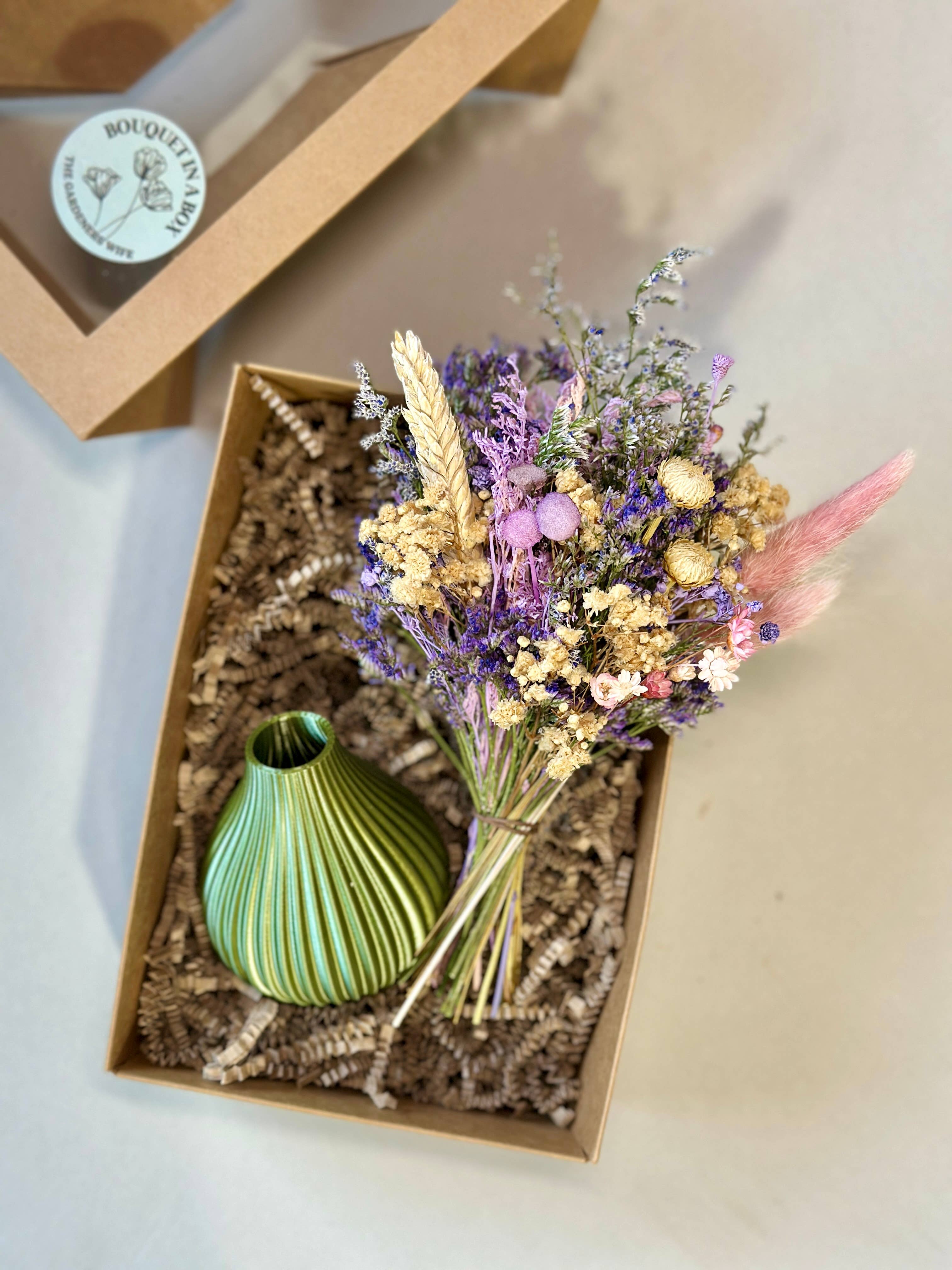 The Gardeners Wife - Wholesale Vase -  Bouquet in a Box — Dried Floral Bouquet + Vase Gift Set 26