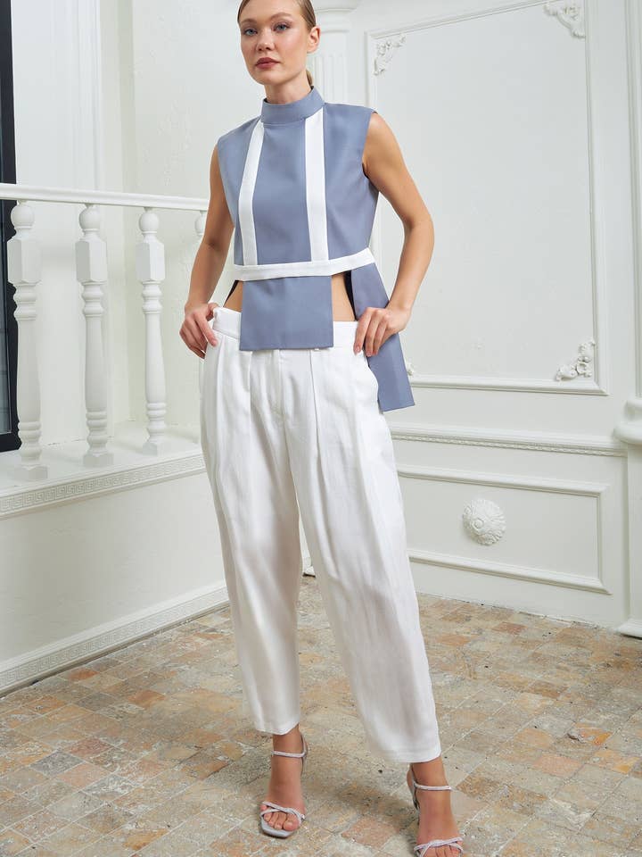 Parallel Bukser - Hvid for engroshandel hos LUMINA ELIGMA