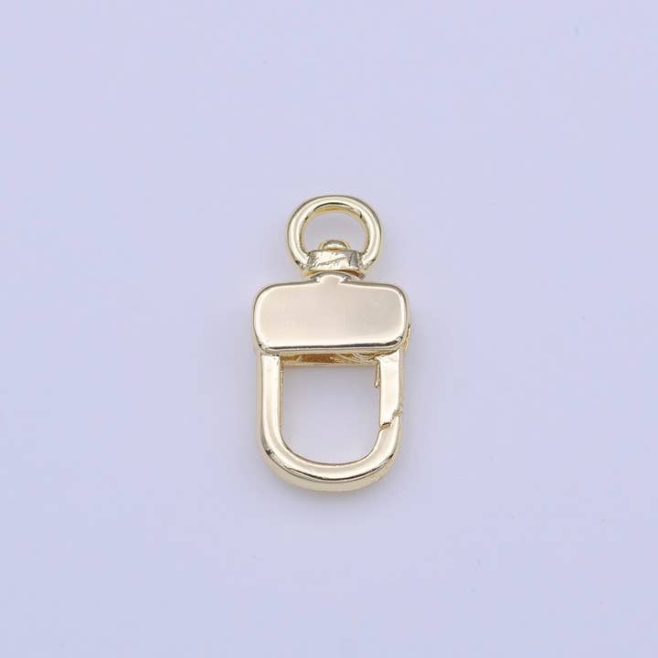 Aim Eternal – wholesale Clasp – Small Gold Swivel Parrot Snap Push Gate Clasps Closure For Jewelry Making | K-248
