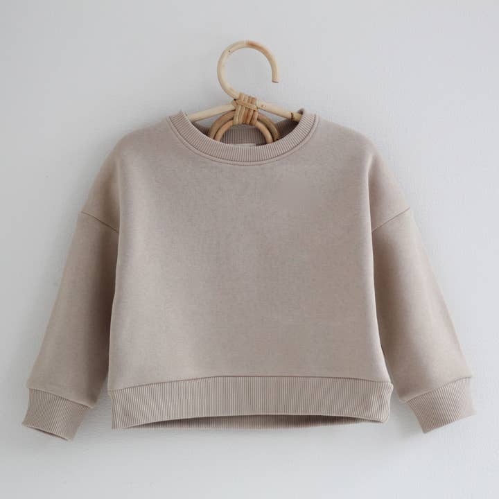 Sudadera cappuccino con bordado BABE para venta al por mayor de Babymood AS