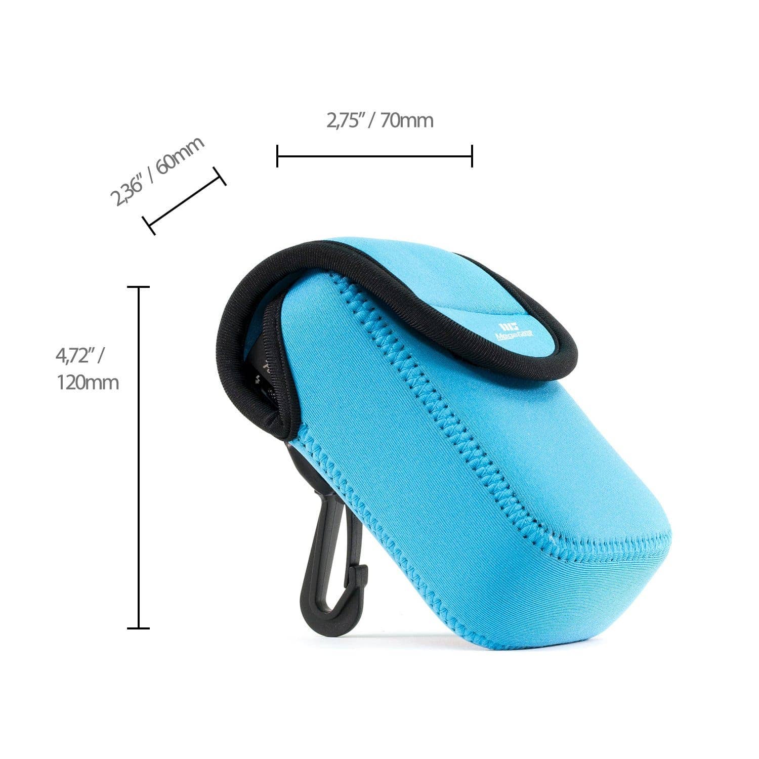 Londo – Großhandel Brillenetui & -halter – Unisex – MegaGear Sony Cyber-shot DSC-W800 Ultra Leichte Neopren-Kameratasche mit Karabinerhaken5