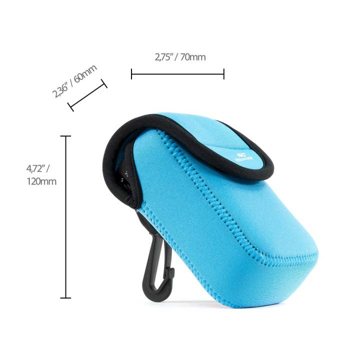 Londo – Großhandel Brillenetui & -halter – Unisex – MegaGear Sony Cyber-shot DSC-W800 Ultra Leichte Neopren-Kameratasche mit Karabinerhaken5