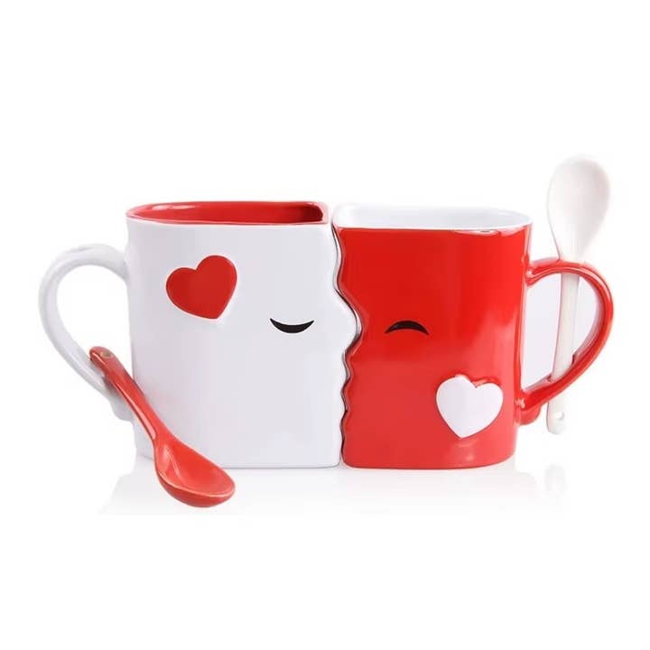 VIGOR - Wholesale Coffee Mug - Kissing Coffee Mugs Gift Set with Gift Box