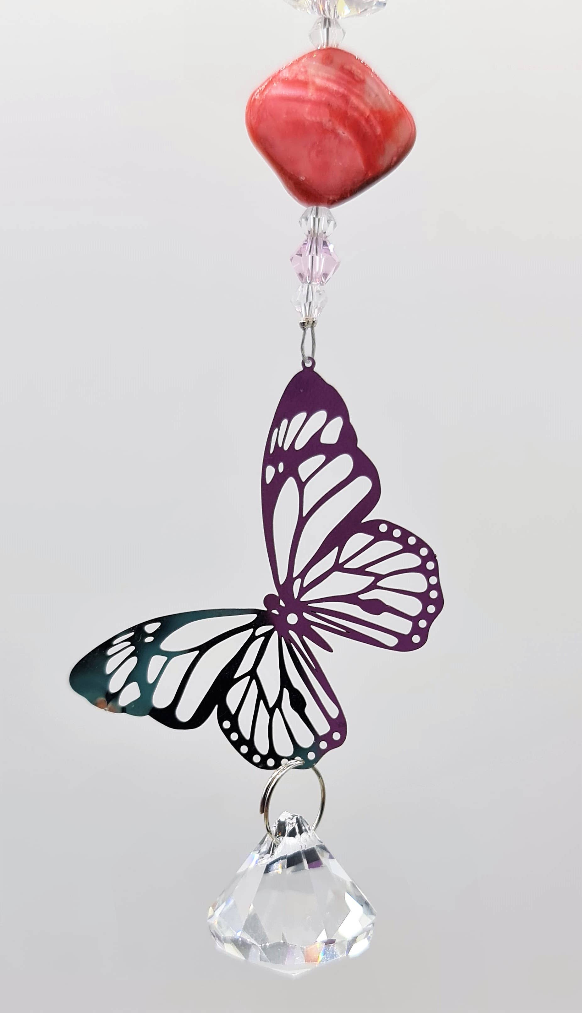 Gifts N Crystals – wholesale Suncatcher – Butterfly Suncatchers- filigree shell beads BFSC-S14