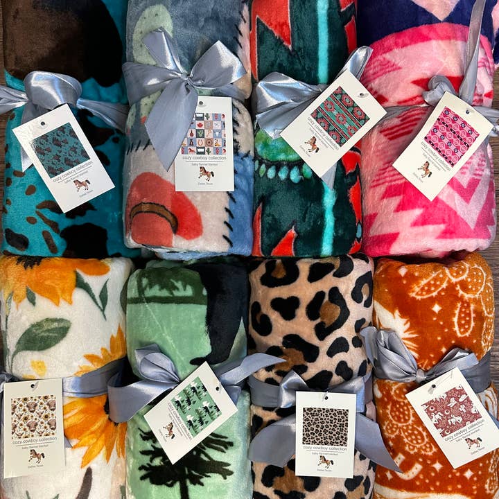 Collection Occidentale Douillette Cowboy Bébé Couverture en Peluche pour la vente par Sunshine Home Textile