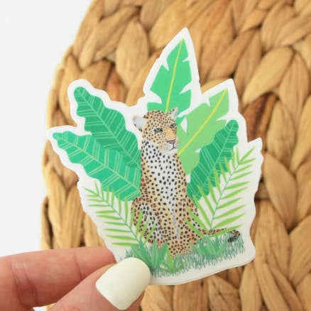 Autocollant vinyle léopard pour la vente par paigesillustrations