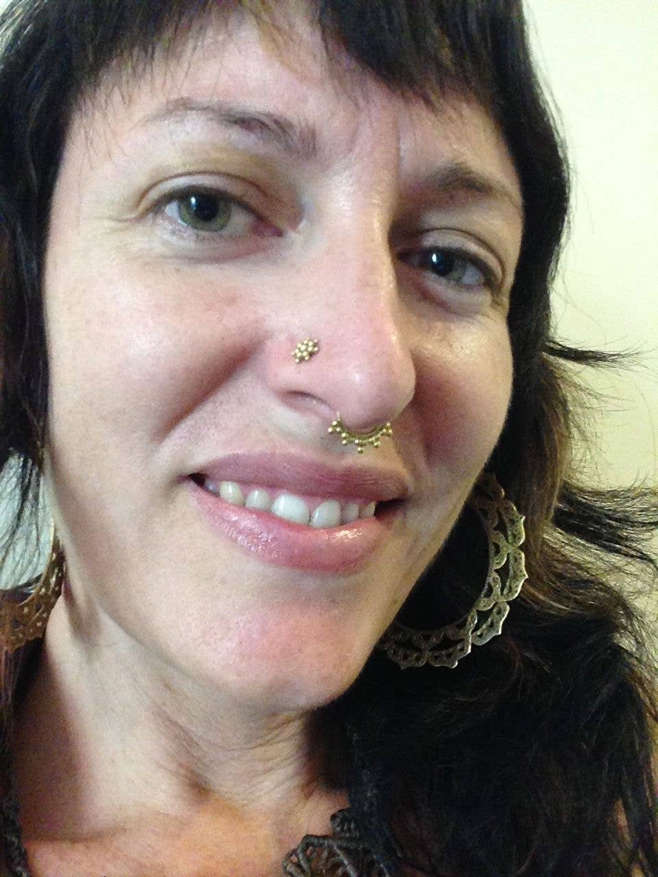 JAYA MOKSHA - Wholesale Nose Ring - Gold Plated Fake Septum Ring / Faux Septum Jewelry 2