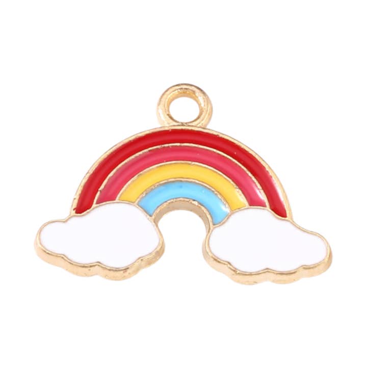 Love, Paige Designs – wholesale Individual charm/pendant – Gold Alloy Rainbow Charm0