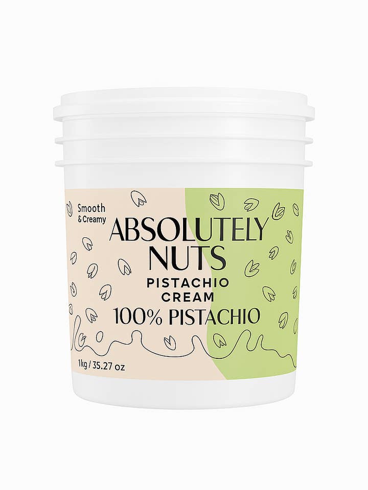 Pistachio Cream and Butter Glass Jars (B2B) for wholesale by Absolutely Nuts