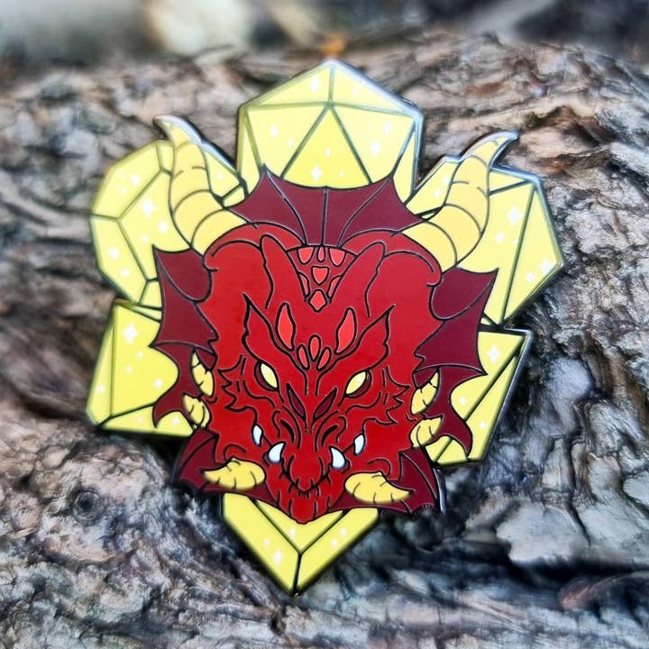 Dragon Head Dice Emaljstift för wholesale av Mythical Studios