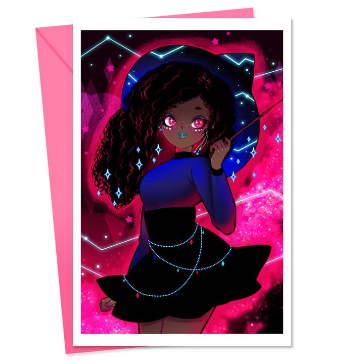 Greeting Card Magical Curls for wholesale by SHOURIMAJO