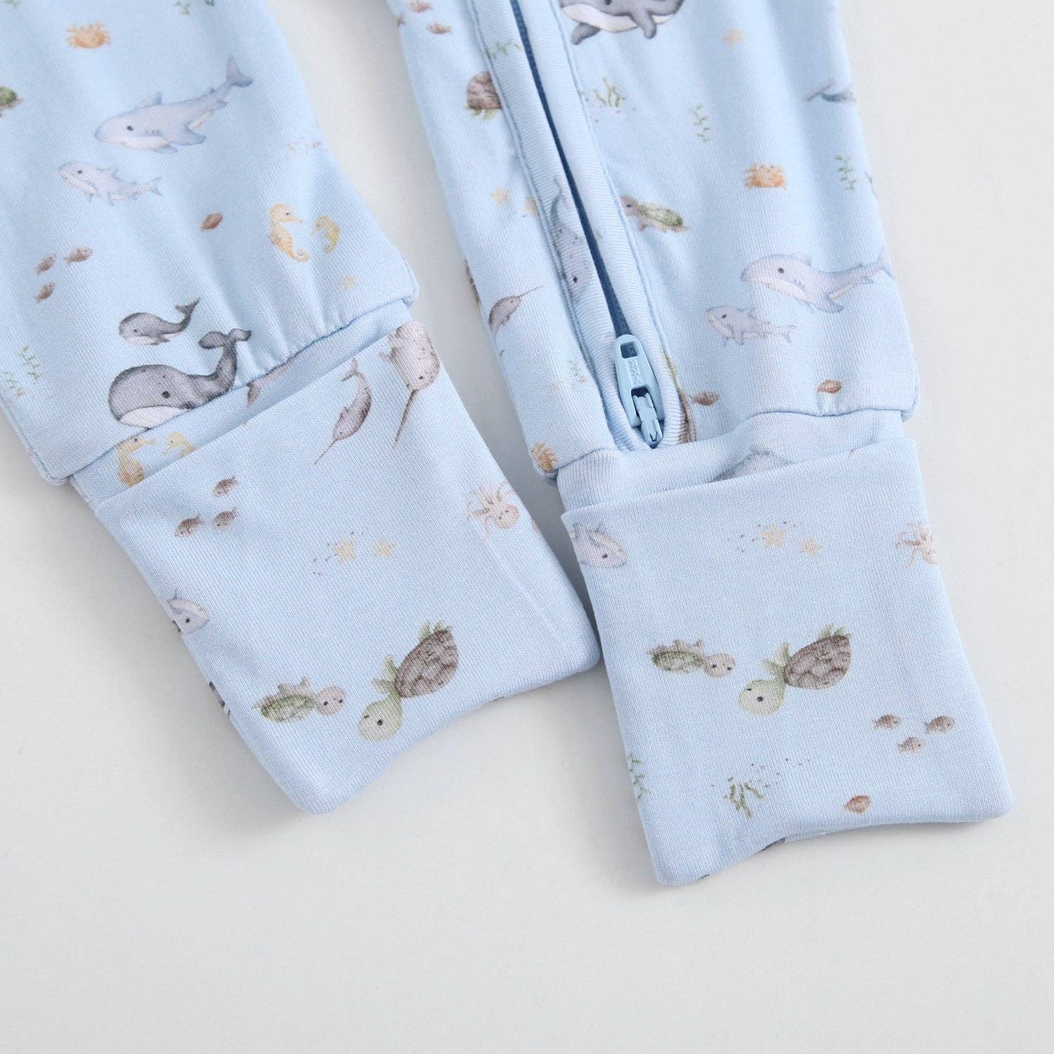 Luxie Charm - Wholesale Jumpsuit - Baby - Sea of Love Zippered Baby Romper5