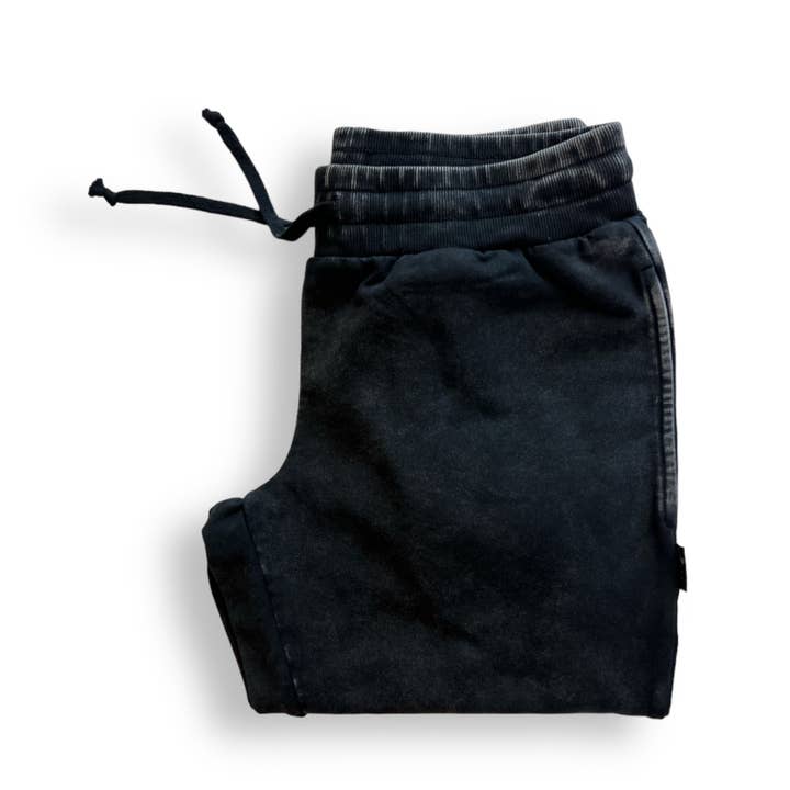 millie + roo LLC - Wholesale Lounge Sweatpants/Joggers - Women's - MAMA JOGGERS- Midnight Snow Wash2