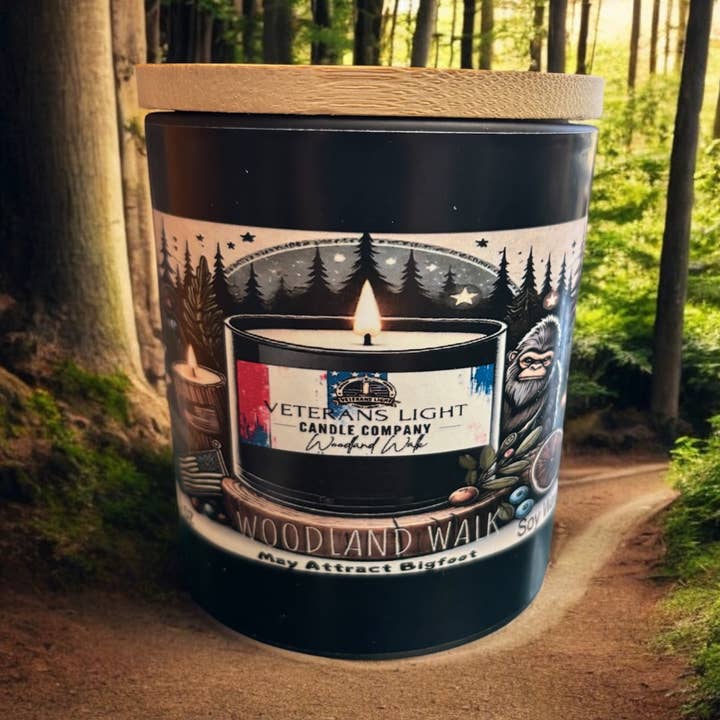 Woodland Walk Bigfoot Edition – Forest Fresh & Limited
for wholesale by Veterans Light Candle Company