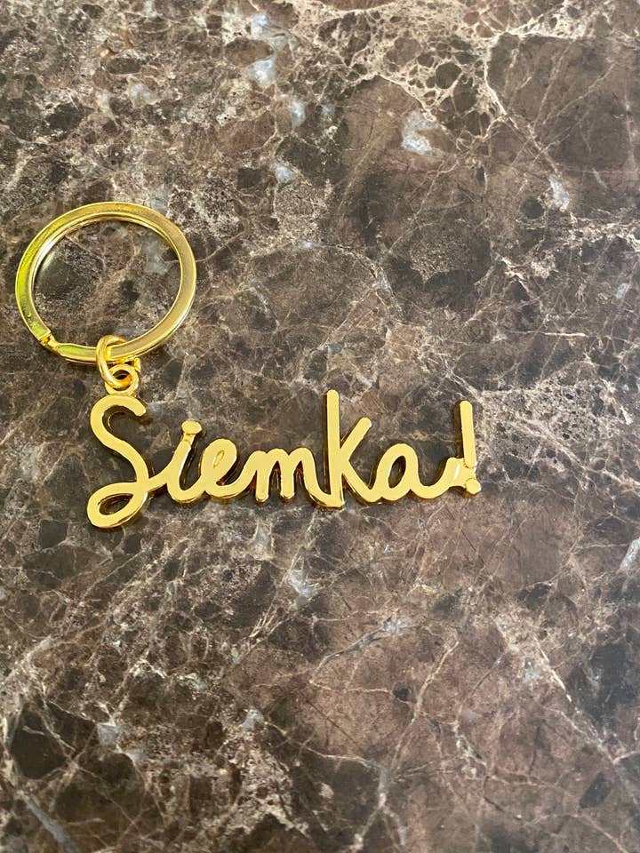 Gold Siemka Keychain (10 Keychains) for wholesale by Siemka Creations