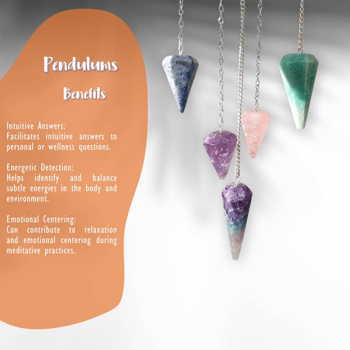 Vives de la Cortada S.L - Wholesale Spiritual Stone/Crystal - Faceted Tourmaline Pendulum (FAC55)3