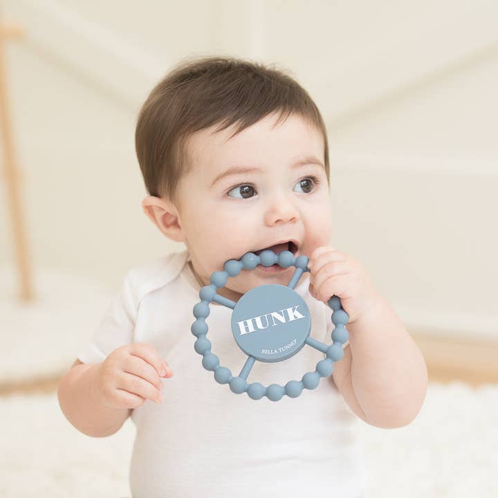 Bella Tunno - Wholesale Teether (Not Clip-On) - Baby - Hunk Blue Happy Teether