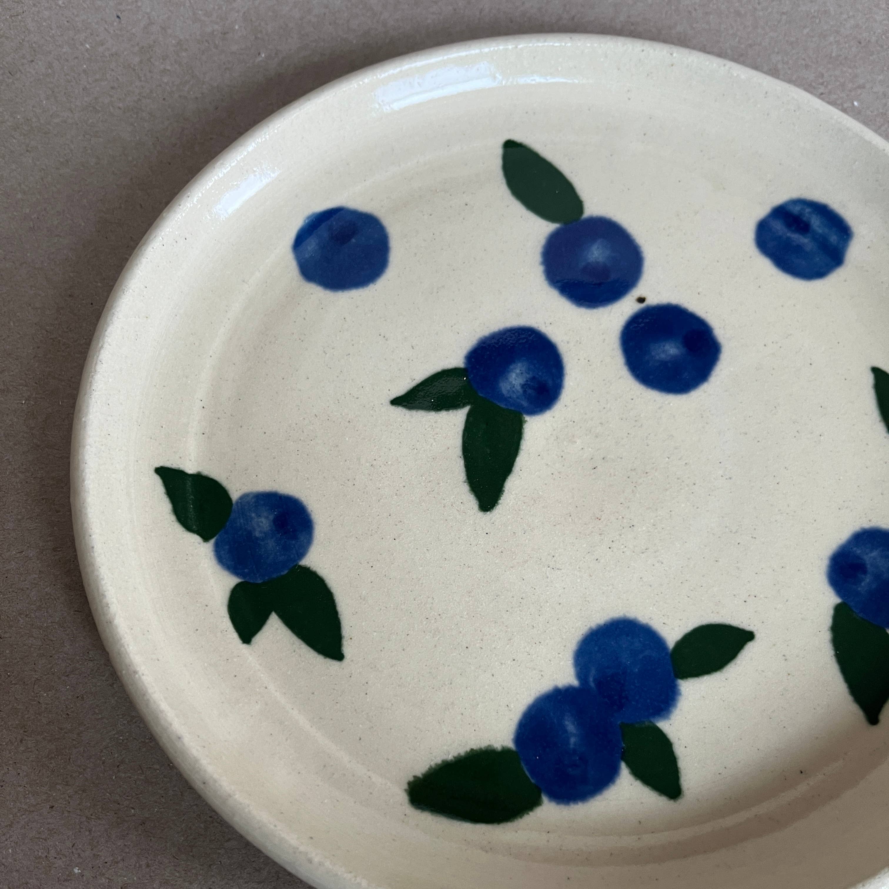 Ninth House Goods - Wholesale Dinner Plate - Blueberries Lunch Plate2
