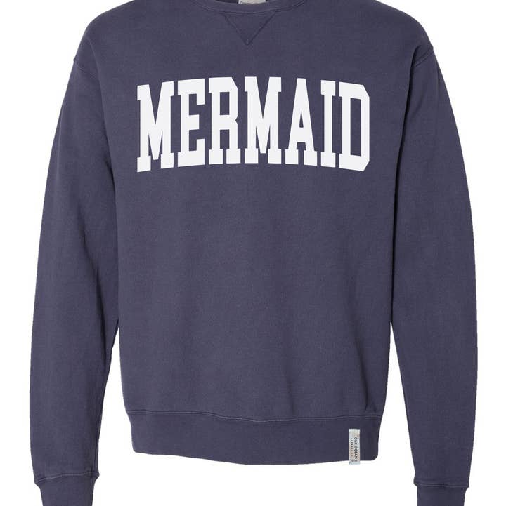 One Ocean Apparel Co.. - Wholesale Graphic Sweatshirt - Unisex - MERMAID Crewneck - CUSTOM COLORS7