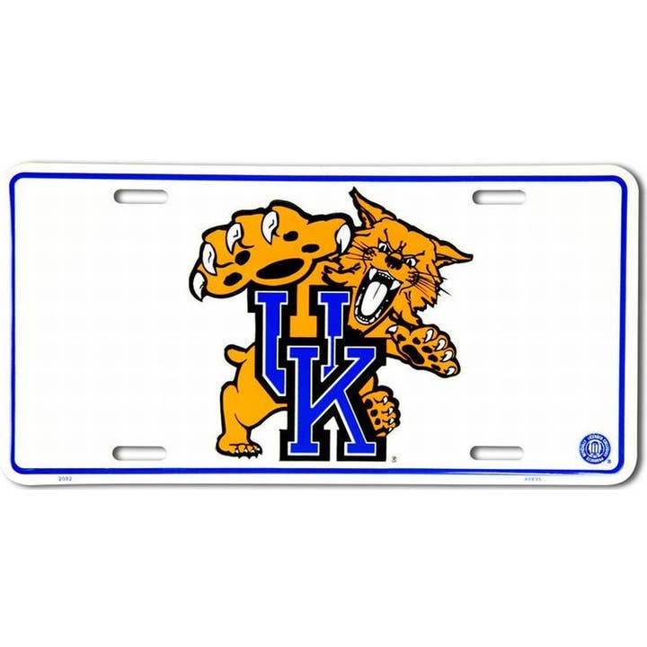 KY Univ w/Logo - License Plates for wholesale by Signs 4 Fun