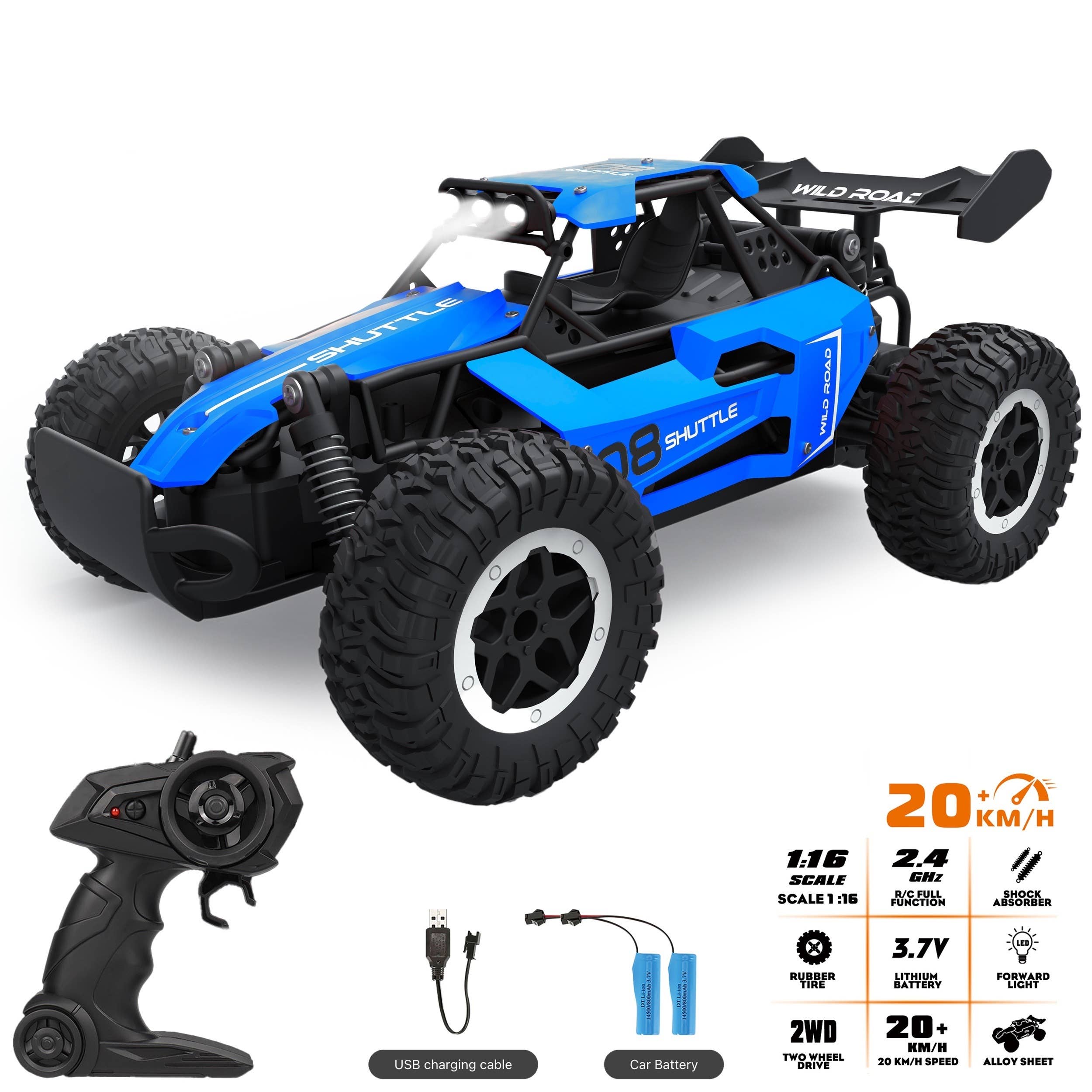 Shop Celino - Wholesale Toy Car/Truck - Kids - High-Speed 1:16 RC Car, 20 Km/h, USB Rechargeable, Off-Road9