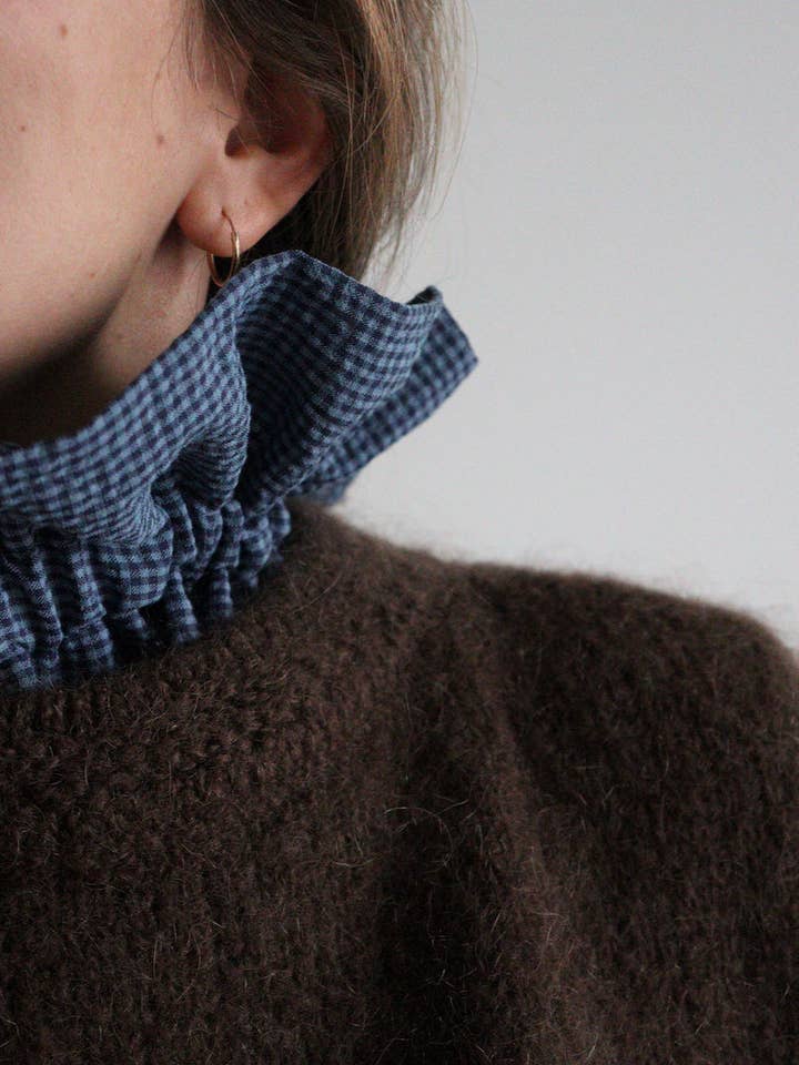 Barry blue seersucker for wholesale by Maho