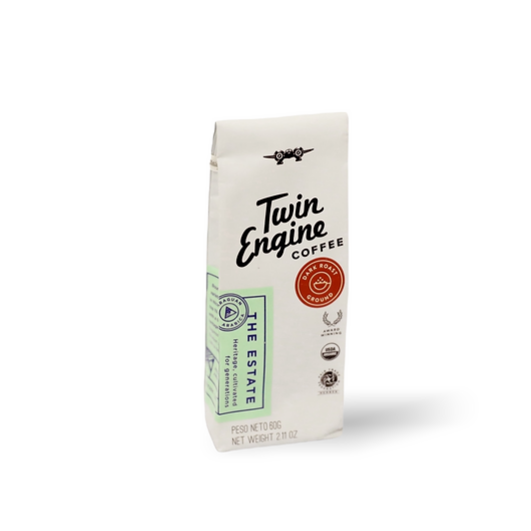 Twin Engine Coffee - Wholesale Ground Coffee - Traveler 1-Pot Organic Specialty Fair Coffee / The Estate8