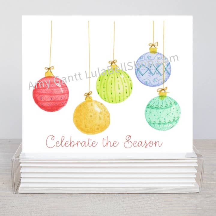 Christmas Boxed - Christmas Balls for wholesale by Lula Bell Cards and Gifts