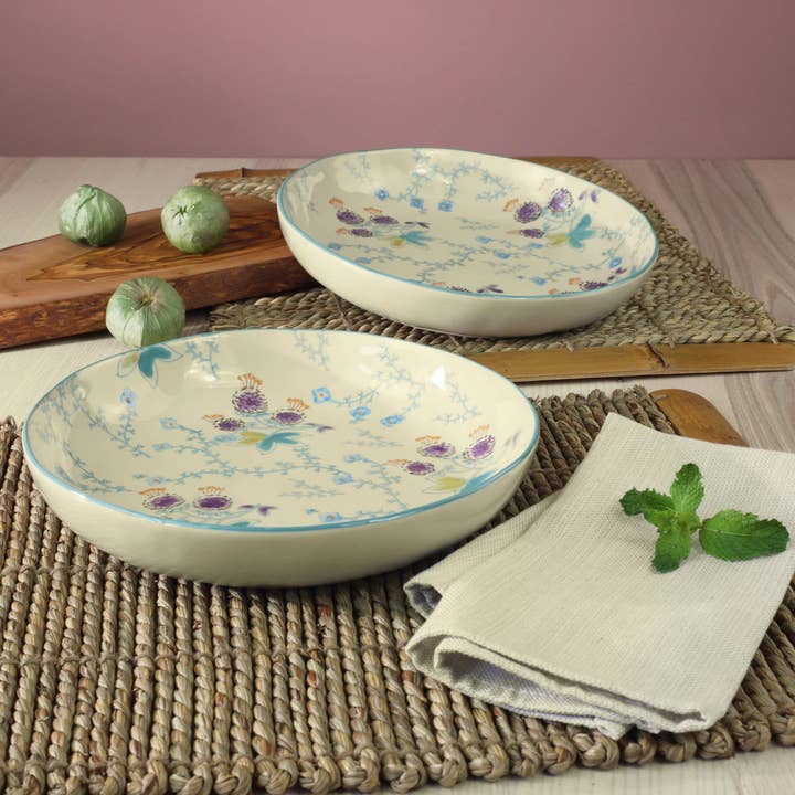 Euro Ceramica | ClayBarnHome - Wholesale Bowl - Ella 2 Piece Entree Bowls Set