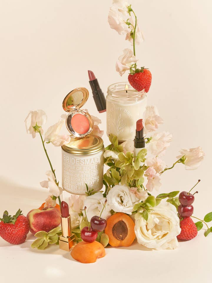 Bröllopskollektion | 9oz brudtärna dikt soja ljus för wholesale av Wax Buffalo Pure Soy Candle Co.