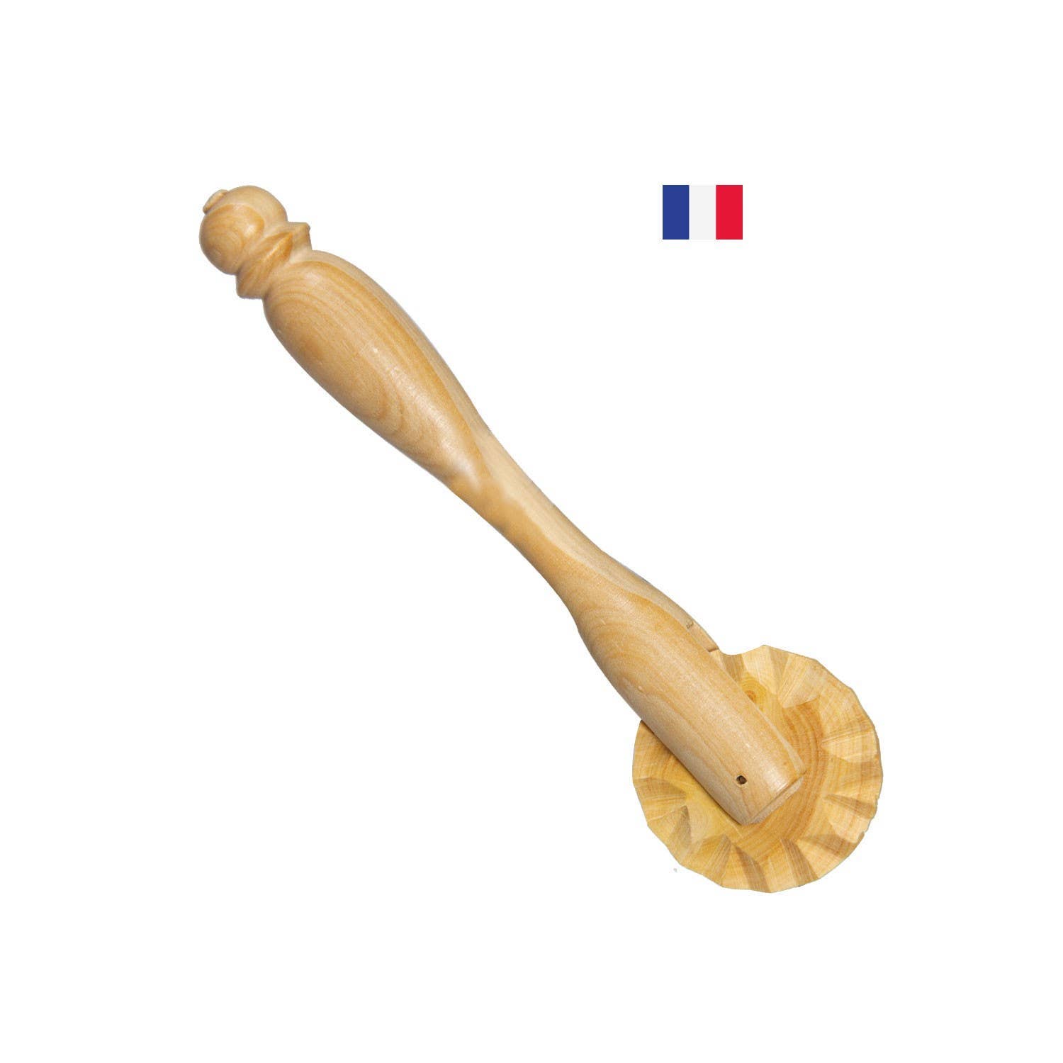 Ecodis - Grand Beau - Wholesale Keukengereedschap/gadget - Deegsnijder van hout met wiel0