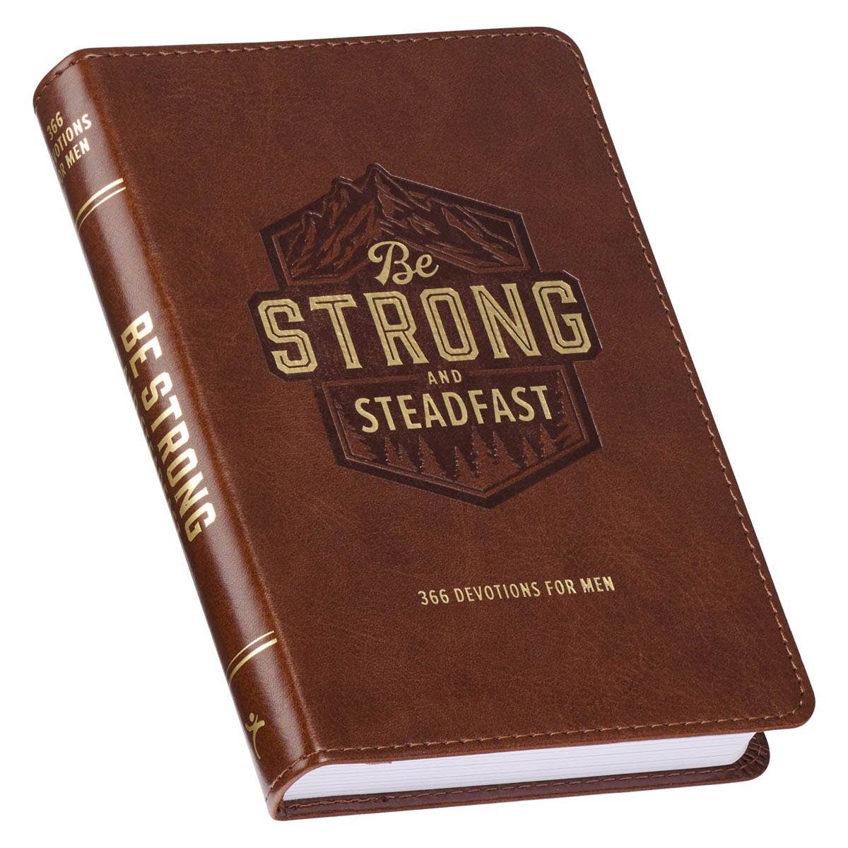 Christian Art Gifts - Wholesale Religion Book - Devotional Be Strong & Steadfast Faux Leather1