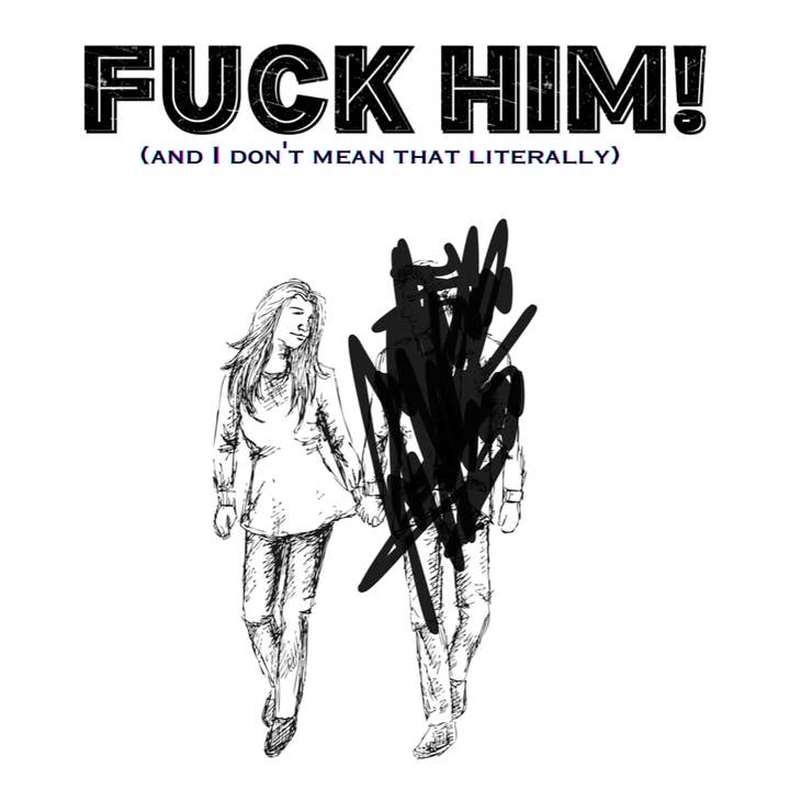 Hero Of The Story - Wholesale Friendship Card - FUCK HIM - breakup card divorce card friendship funny sassy1