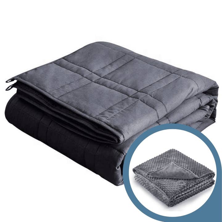 ULTIMATE PREMIUM WEIGHTED BLANKET BUNDLE + COOLING BAMBOO COVER pour la vente par Better Sleep