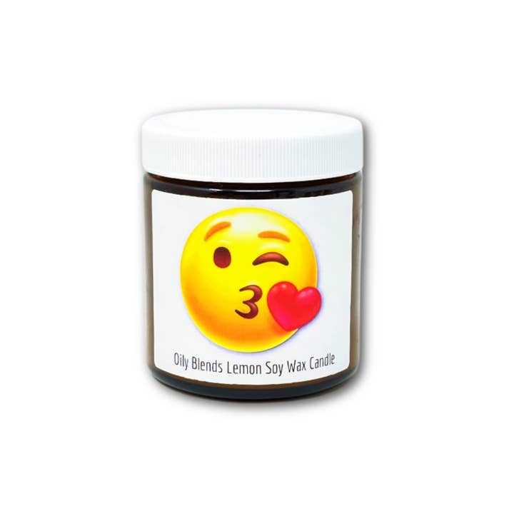 Oily Blends - Wholesale Jar/Filled Candle - Emoji Candles Made with Soy Wax2