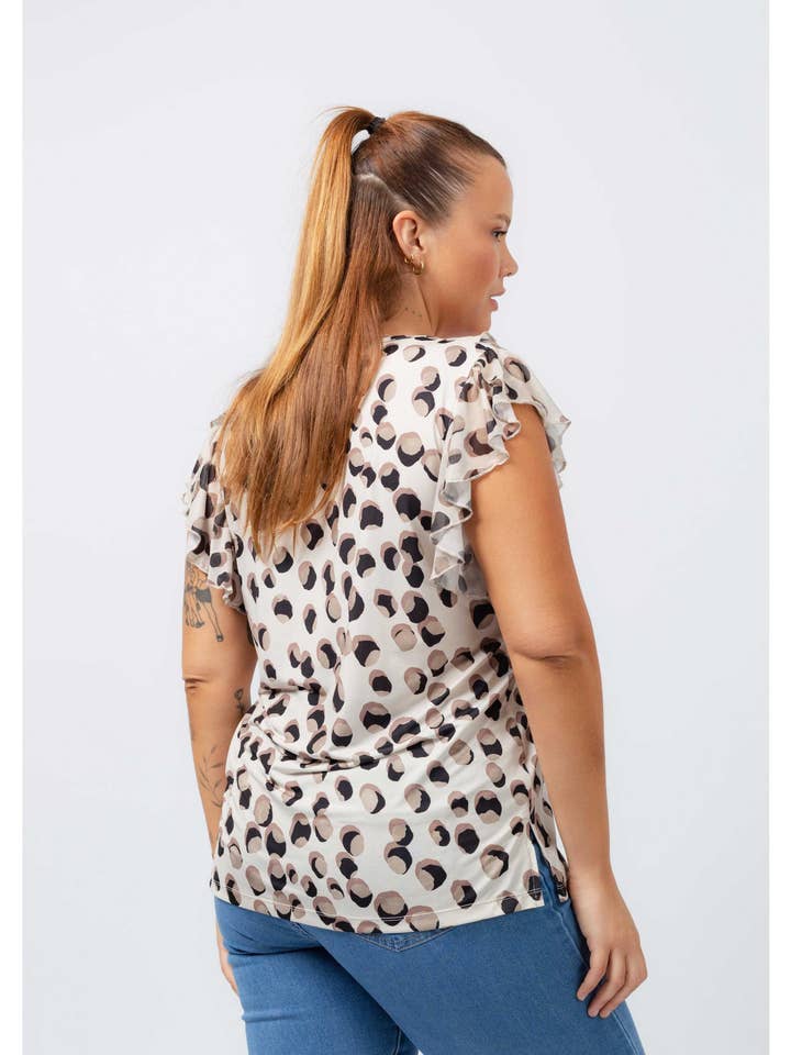 257021 - Mönstrad stickad topp Vår/Sommar Kollektion Stora Storlekar för wholesale av Teresa Cardoso Oliveira