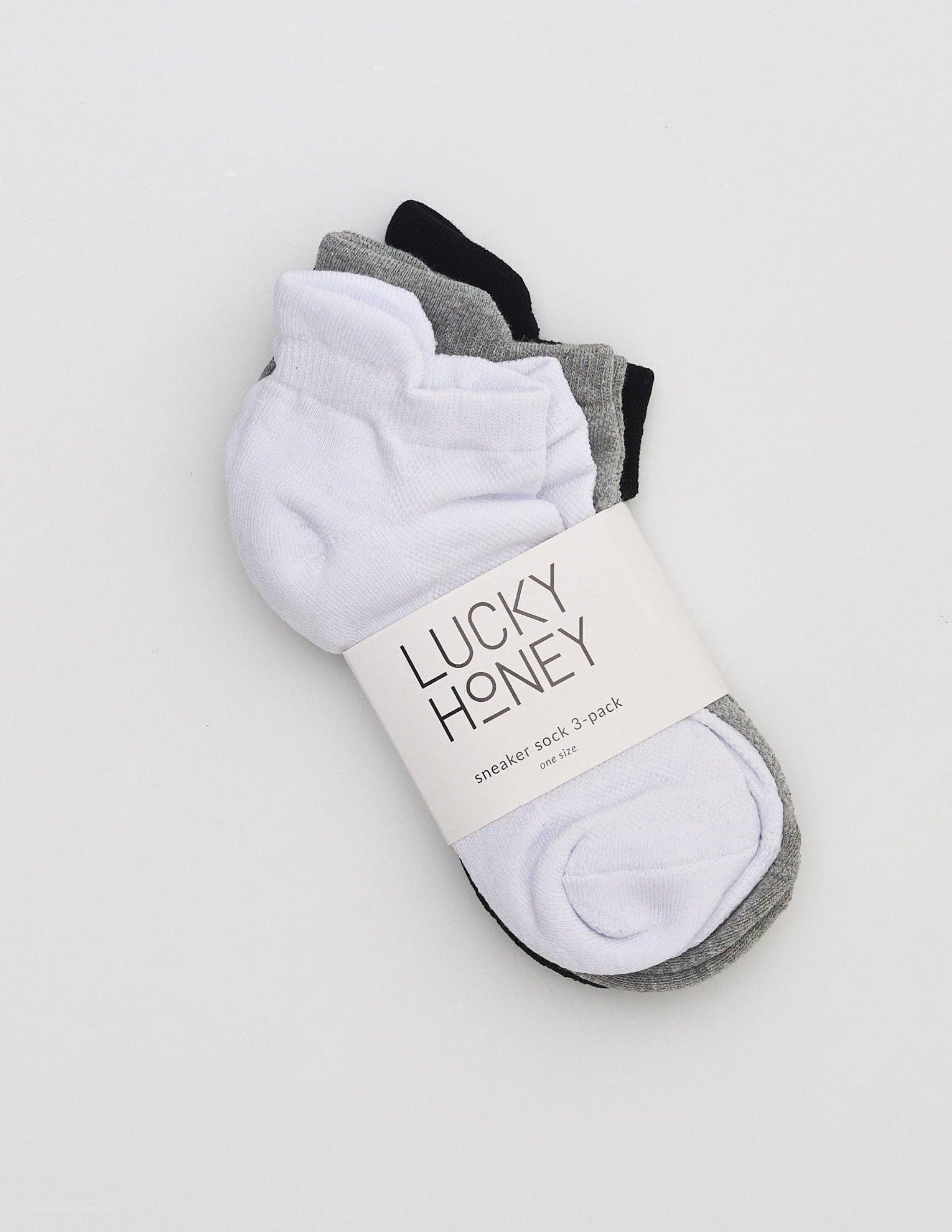 LUCKY HONEY - Wholesale Sokken - Dames - Sneakersokken voor elke dag, set van 34