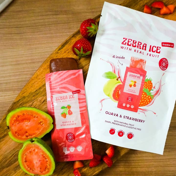 REMOVED BRAND - Vendita all'ingrosso Gelati/Sorbetti - Zebra ICE Guava e fragola confezione da 42