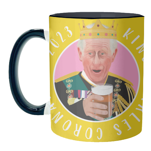ART WOW – wholesale Coffee mug – Mugs 'King Charles Coronation Yellow and6