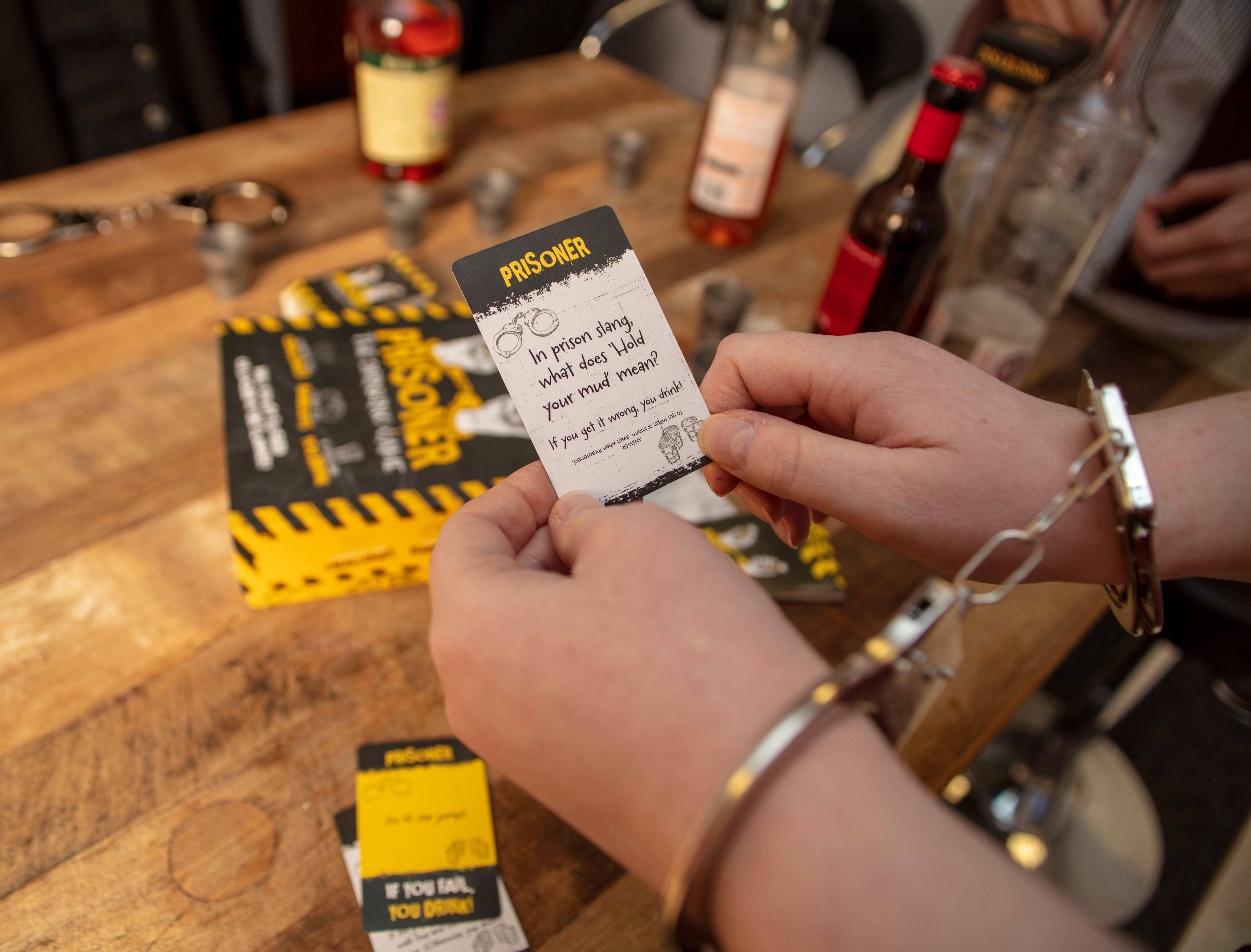 Boxer Gifts - Wholesale Card Game - Prisoner - The Drinking Party Game With Handcuffs5