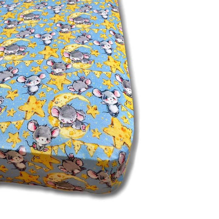 A Goodnight Swiss Crib Sheet for wholesale by Rosie River