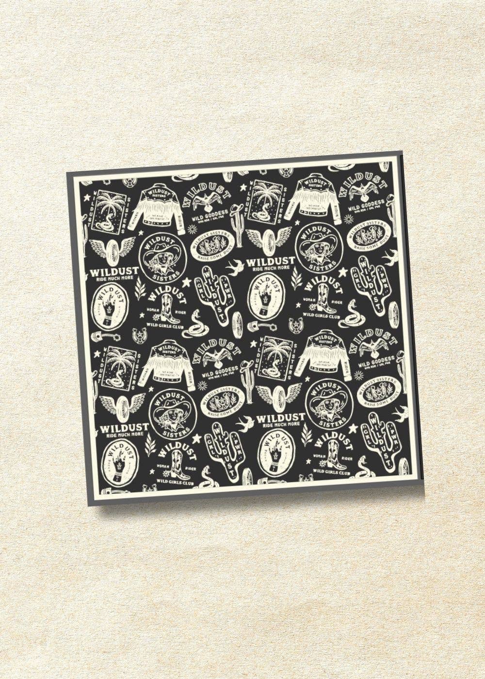 WILDUST – Engroshandel Tørklæde - Dame – MOTORCYKEL TØRKLÆDE - WILD SPIRIT GRÅ6