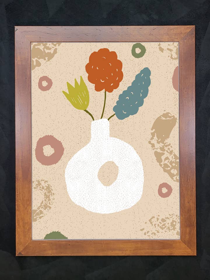 Boho Dreams IV avec érable à miel et tissu pour la vente par The Brightener Group