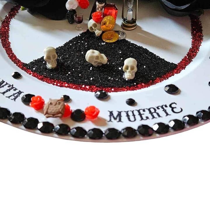 Readings by Judie Team - Wholesale Meditation Supplies - Santa Muerte Altar Plate (Blessed)