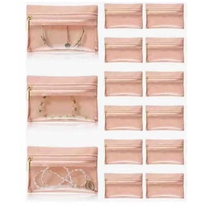 wandf - Wholesale Jewelry Box/Organizer - 6Pcs Portable Jewelry Storage Pouch, Transparent Zipper Bags8